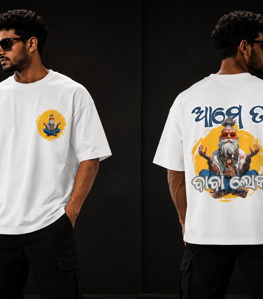 VOID THREAD Ame Ta Bana Loka Oversized Premium T-Shirt White
