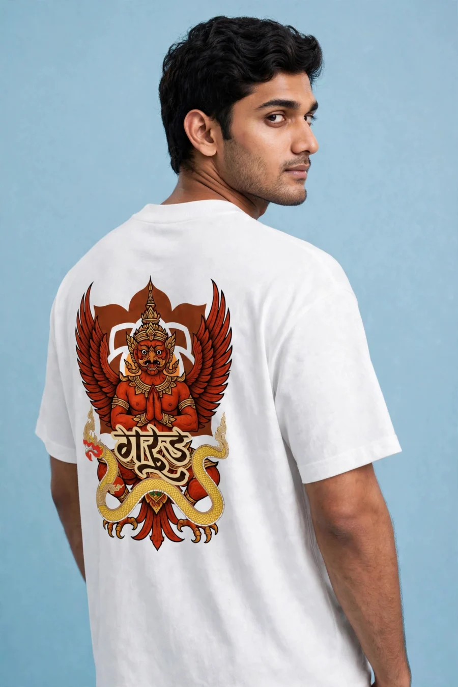Garuda Oversized Premium T-Shirt White